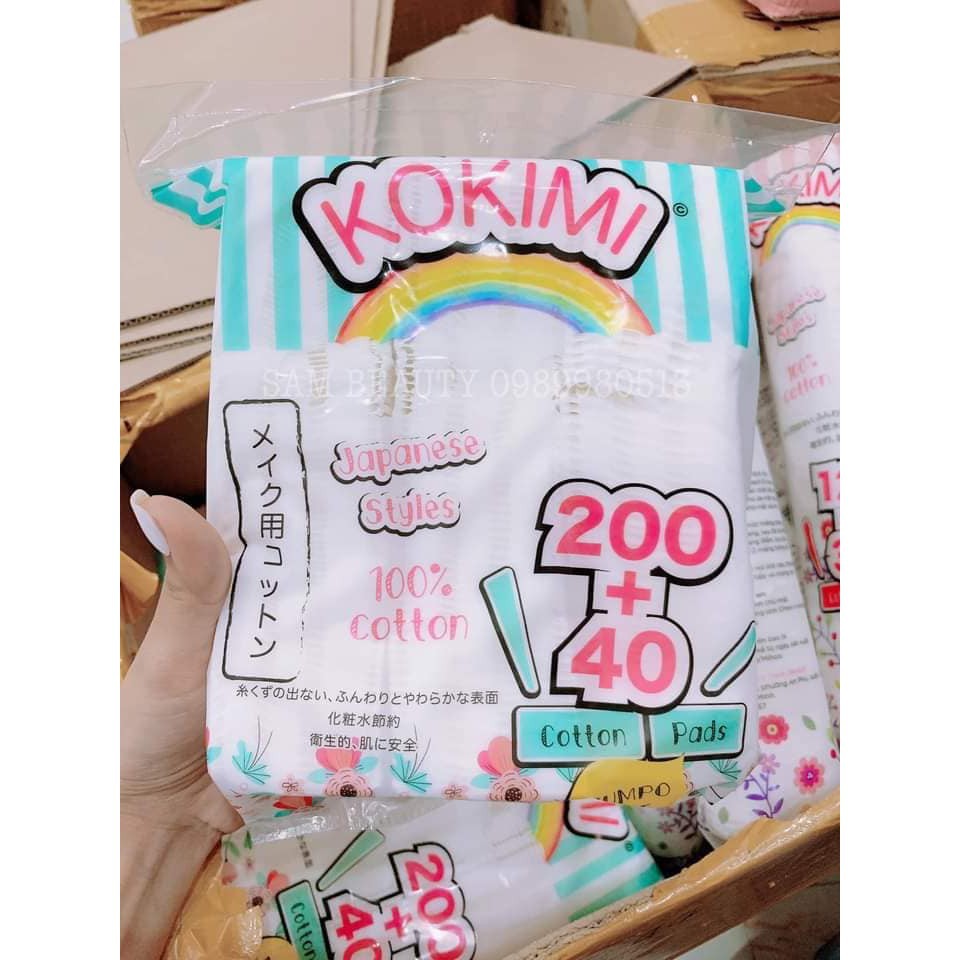 BÔNG TẨY TRANG Kokimi MIHOO CÁC LOẠI 155 - 200 - 240 MIẾNG - CHÍNH HÃNG