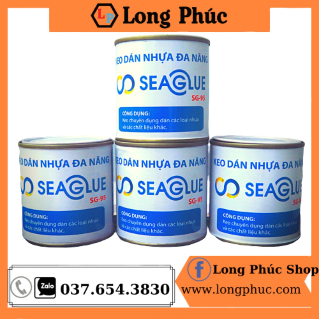 4 lọ Keo Dán Bình Nước Seaglue SG-95|Trong Suốt, Chịu Nước, Chịu Nhiệt, Dính Chắc|Lọ 300gr|Long Phúc💖