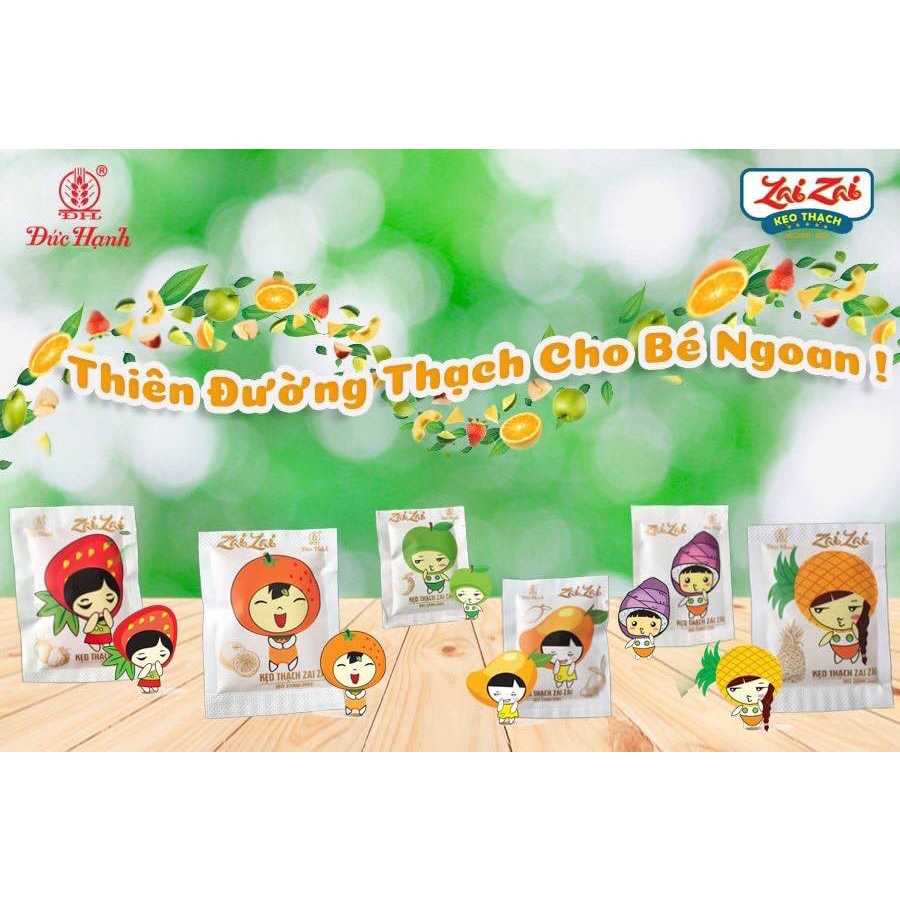 [ Giòn zai ] 100g thạch hoa quả zaizai siêu đã nghiền