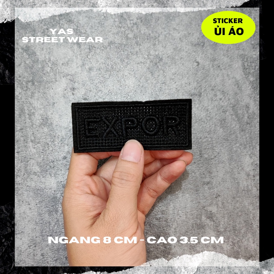 Sticker ủi áo cao cấp, miếng dán quần áo dùng làm Patch ủi, miếng vá quần áo, vá áo phao, trang trí BALO