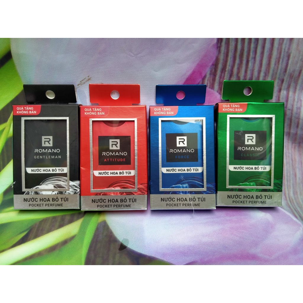 Nước hoa Cao Cấp bỏ túi Romano 18ml dạng xịt mẫu mới