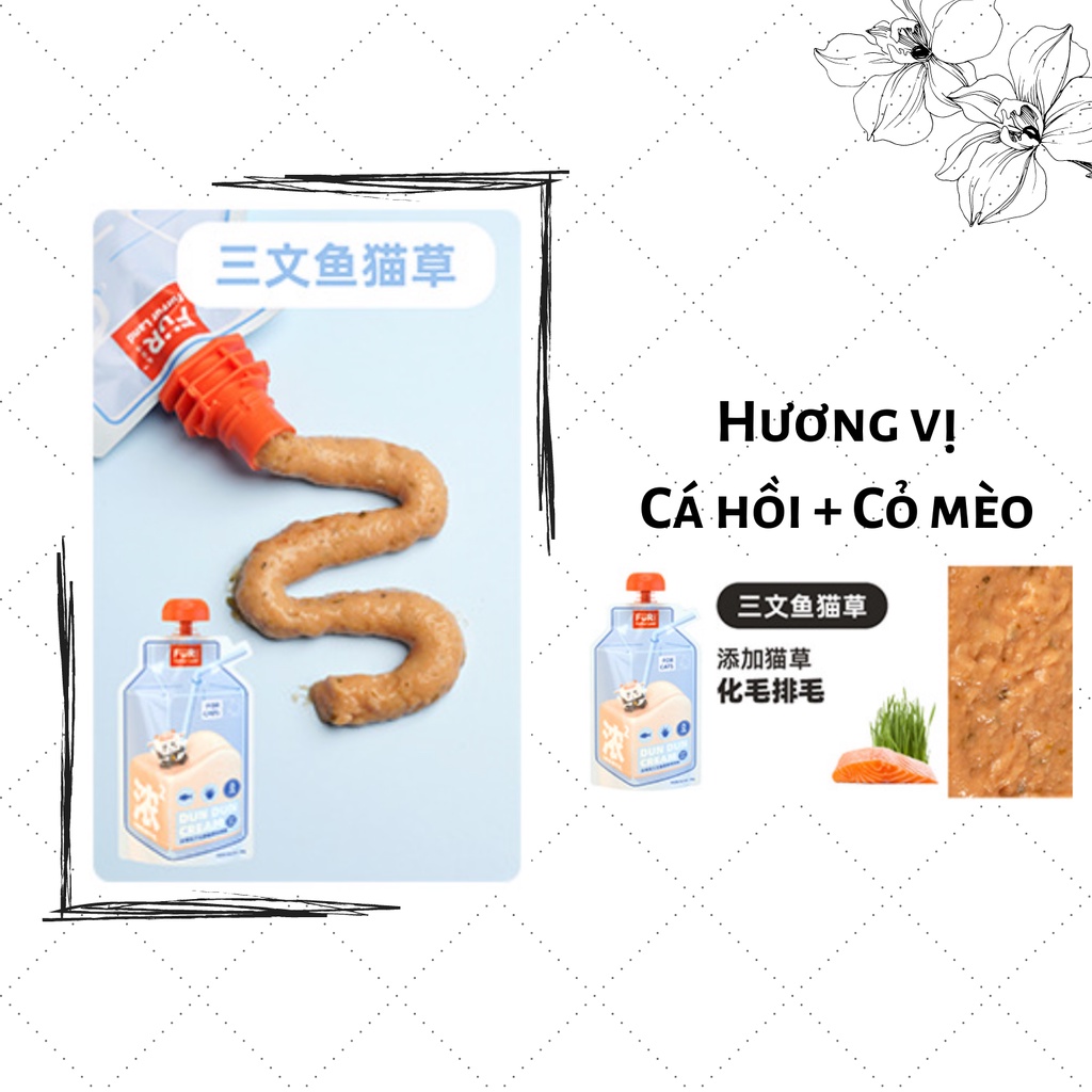 SÚP VẶN FUR FUR LAND CHO MÈO TUÝP 80g ĐỦ VỊ