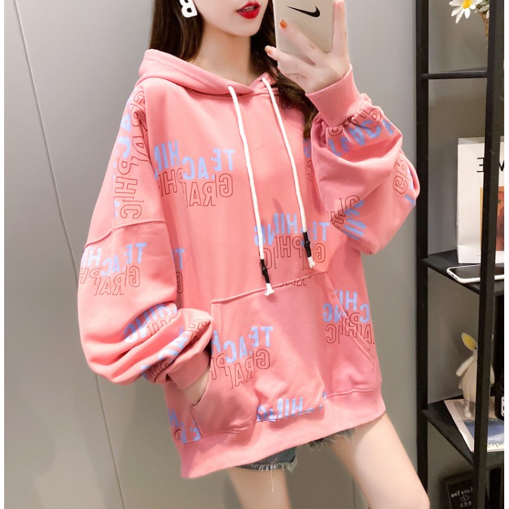 [Mã APWARN50 hoàn 50k xu đơn 250k] Áo HOODIE NỮ THU ĐÔNG HỌA TIẾT TUỔI TEEN MỚI HÓT NHẤT 2020