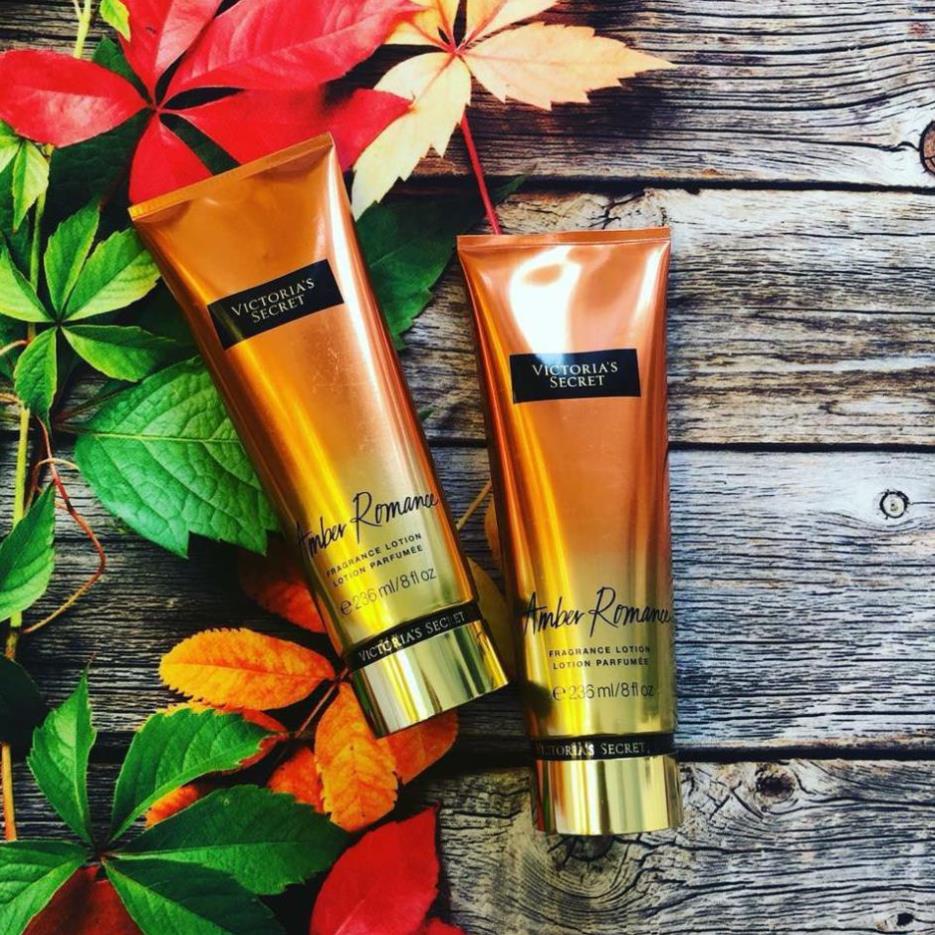 [ CHÍNH HÃNG ] Dưỡng Thể Nước Hoa VICTORIA'S SECRET AMBER ROMANCE FRAGRANCE LOTION 236ml | BigBuy360 - bigbuy360.vn
