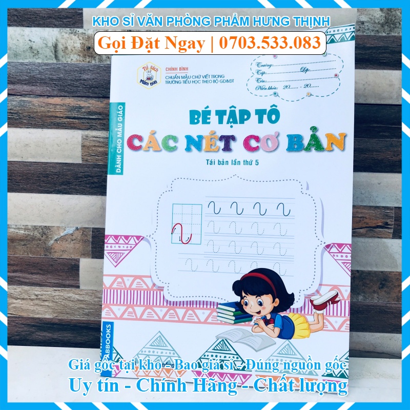 Tập tô nét cơ bản cho bé