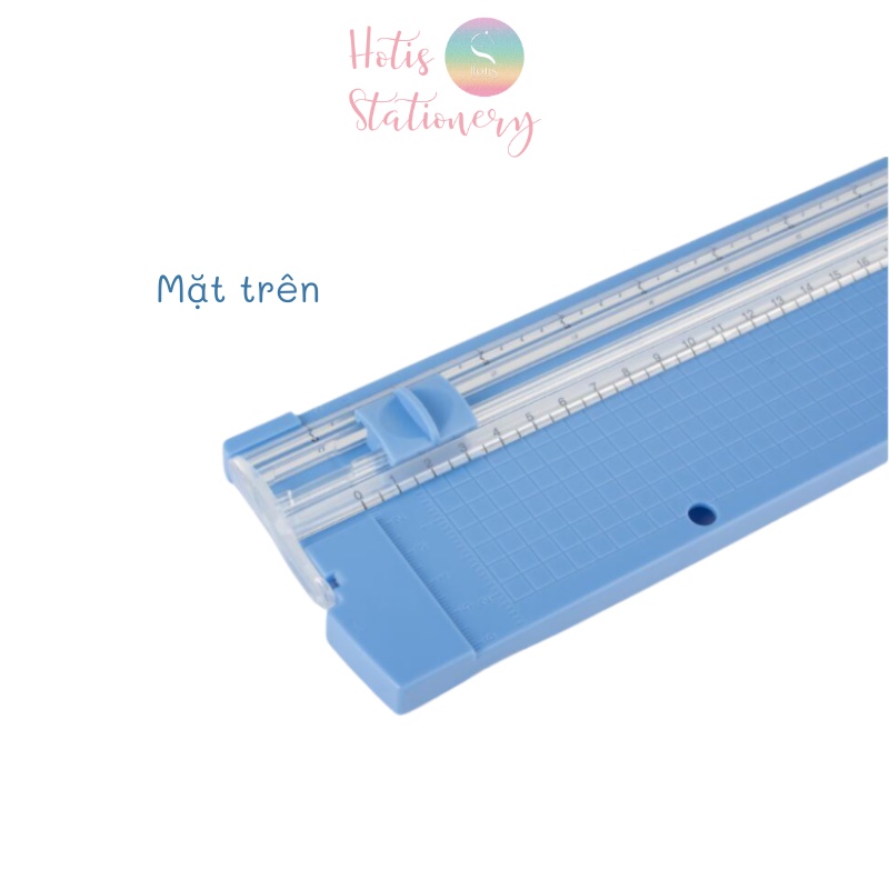 10 MÀU - Bàn cắt giấy mini có thước gấp 27x8.5cm