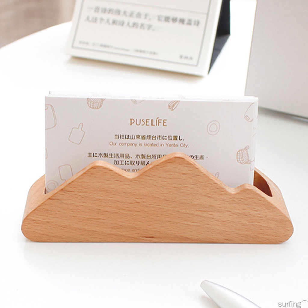 Đế Gỗ Để Thẻ / Danh Thiếp Kiểu Dáng Sang Trọng