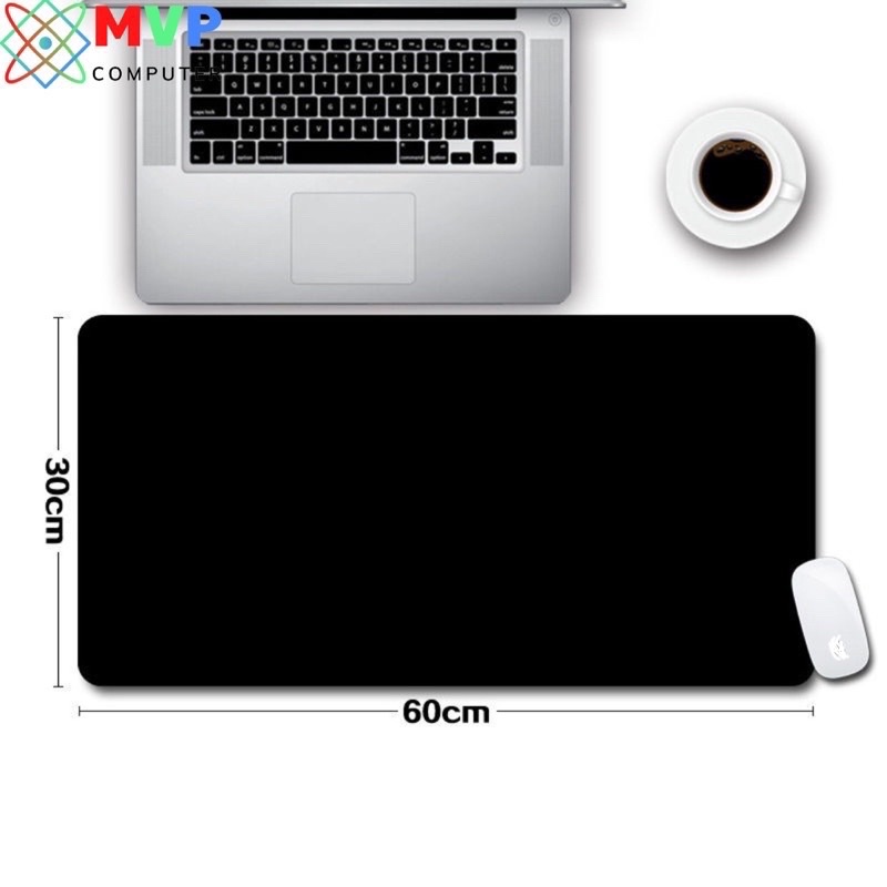 Miếng Lót chuột Cỡ Lớn, Pad Chuột Gaming Full Đen 60x30 70x30 80x30 90x30 May Bo Viền Chống Trơn Trượt Siêu Bền Đẹp Rẻ