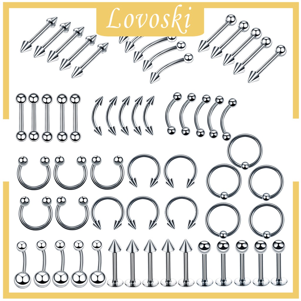 Set 60 Khuyên Xỏ Cơ Thể Thời Trang Cá Tính