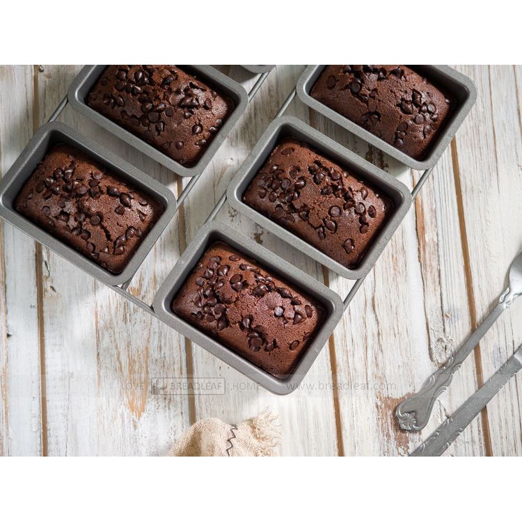 Khuôn Chữ Nhật 6 Bánh Breadleaf