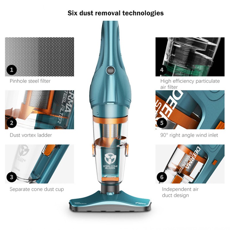 Máy hút bụi 600W 14000Pa Deerma DX900 Handheld Vacuum Cleaner BH CH 12 tháng