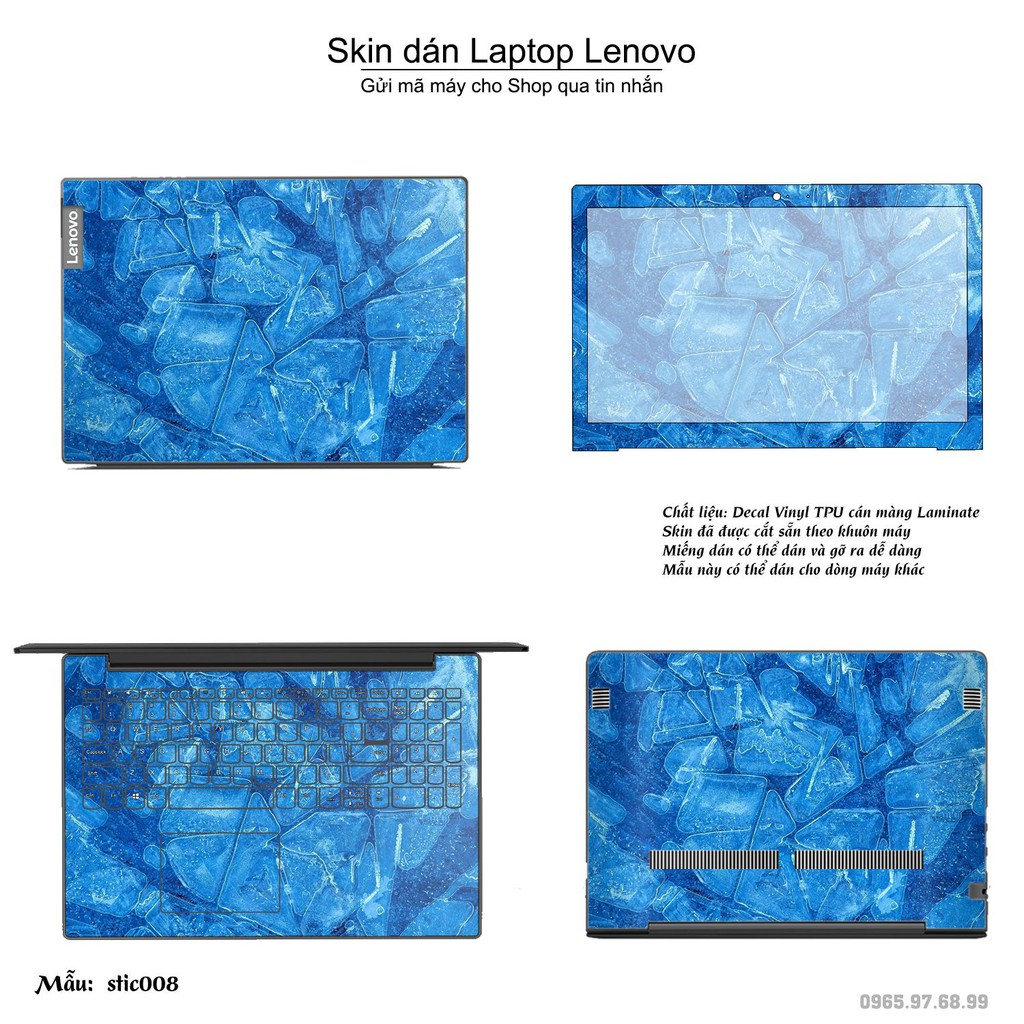 Skin dán Laptop Lenovo in hình Hoa văn sticker _nhiều mẫu 2 (inbox mã máy cho Shop)