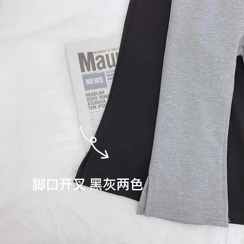 Quần Cotton Trơn Màu Ôm Dáng Ống Loe Thời Trang Nhật Hàn Mới 2022 Cho Bé Gái