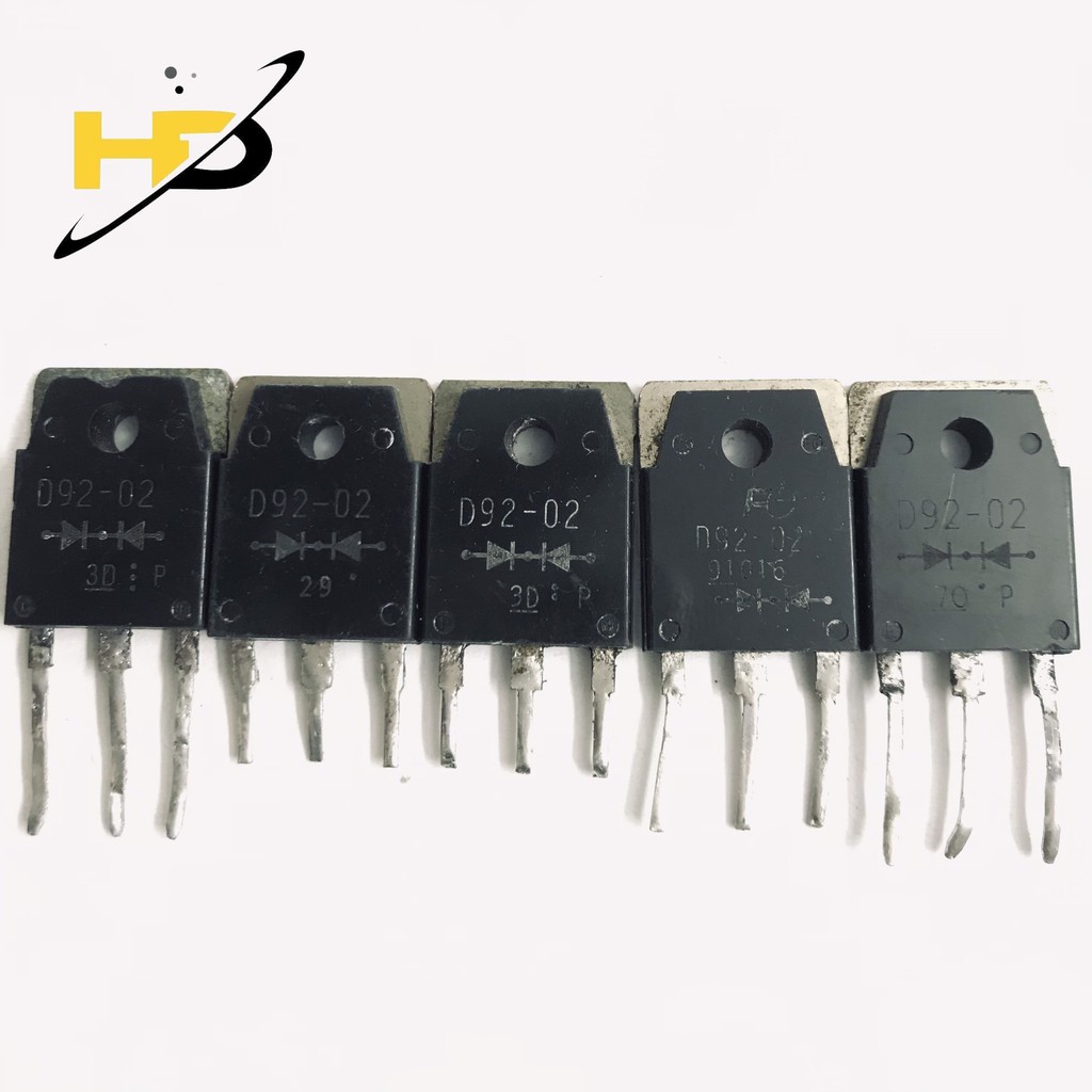 Bộ 2 Con Diode Máy Hàn Điện Tử D92-02, Đi-ốt Xung 20A 200V TO247 ( Hàng Tháo Máy )