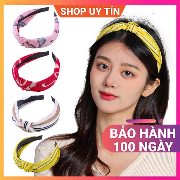 Băng Đô Cài Tóc Hàn Quốc Cute, Turban Vải Gọng Nhựa Cho Nữ Giá Rẻ (MakeUp, Tập Thể Thao, Yoga, Gym (Combo 3 Kẹp Giá Sỉ))