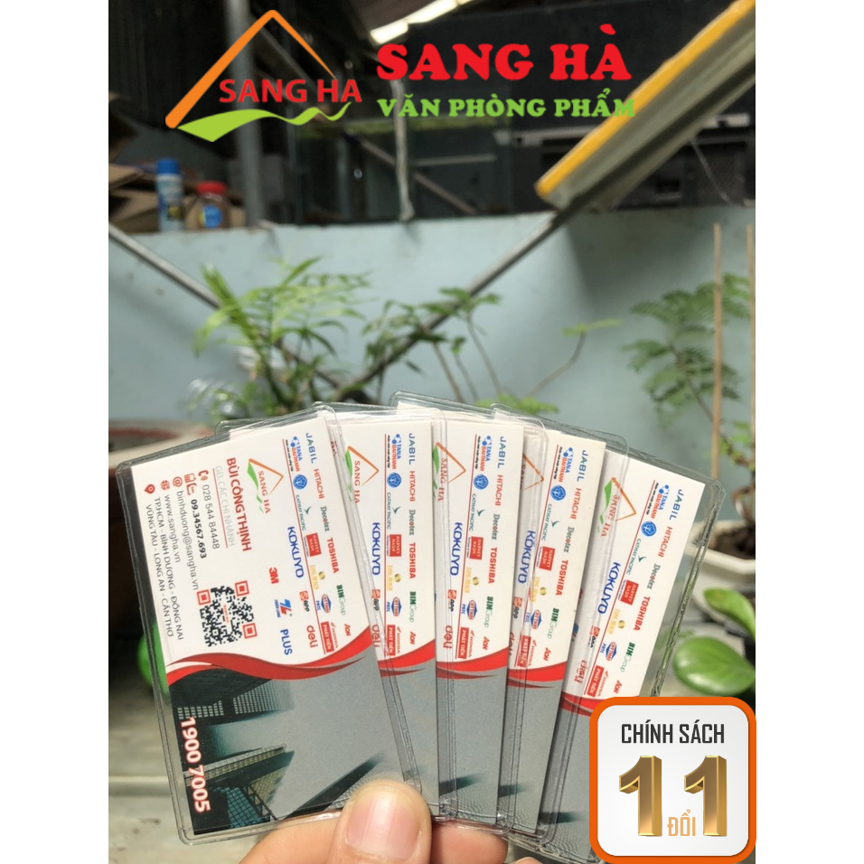 Combo 100 bọc chống xước chip CCCD - ATM giá sỉ, Vỏ bọc căn cước công dân, thẻ tín dụng trong suốt có nắp bảo vệ thẻ
