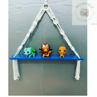 [Siêu rẻ - kệ gỗ treo tường trang trí] Kệ gỗ trang trí Macrame Vòng Gỗ