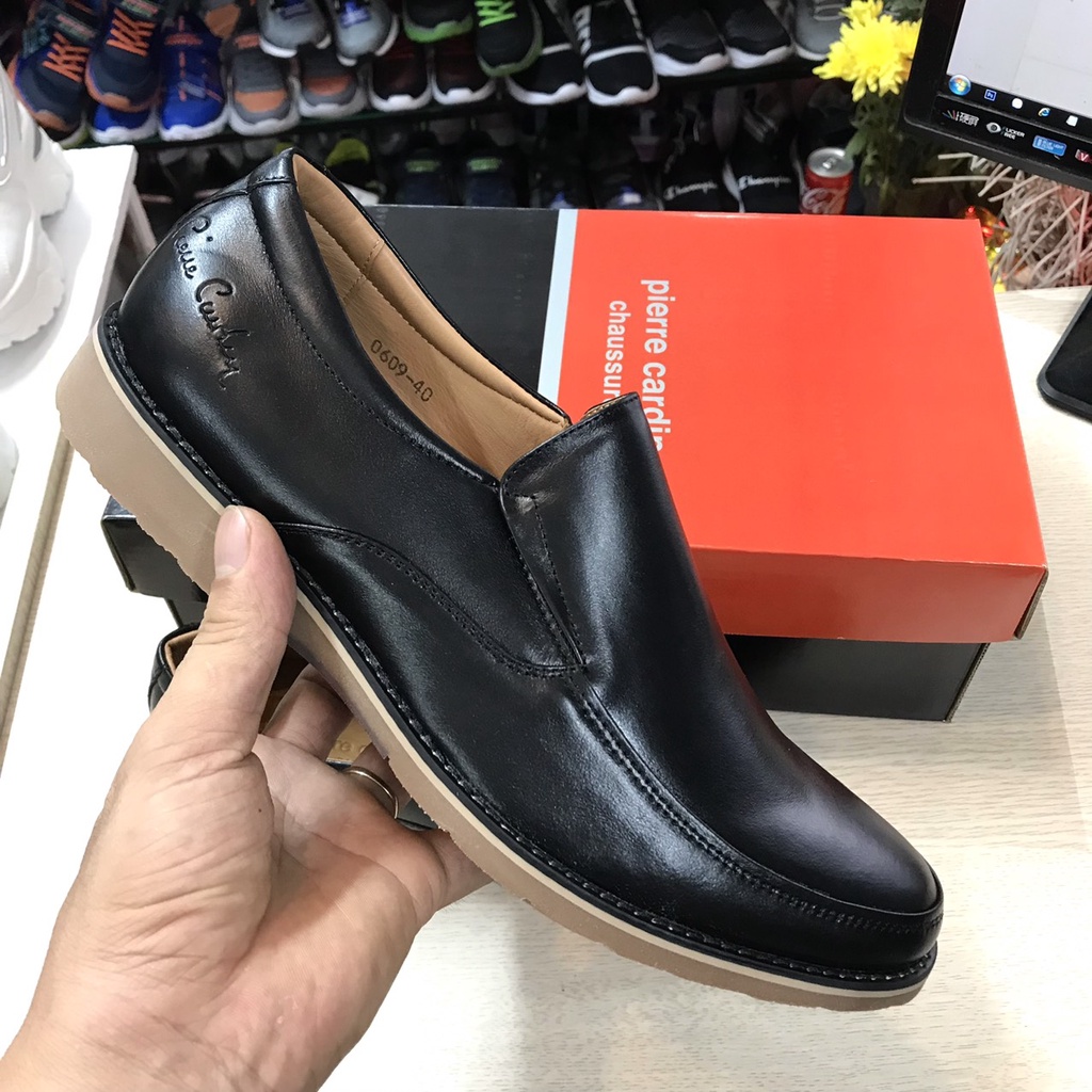 Giầy Lười Nam Da Thật Cao Cấp - Tặng Kèm Tất Bizmen