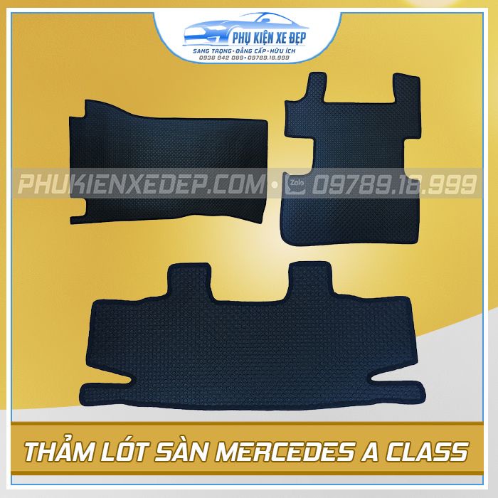 Thảm lót sàn ô tô Kata CAO CẤPcao su Thái Lan cho xe Mercedes GLC/Mercedes Benz C-Class/Benz A-Class vừa khít sàn xe