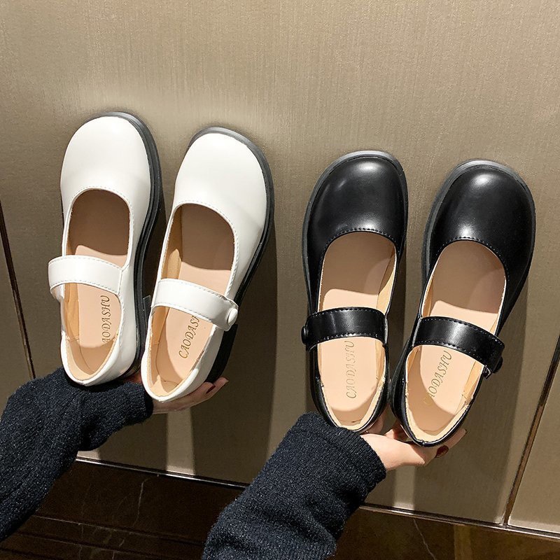 Giày Lolita Nữ Phong Cách Vintage Đơn Giản Chất Liệu Da Cao Cấp GIá Rẻ LLT13-ZOEE