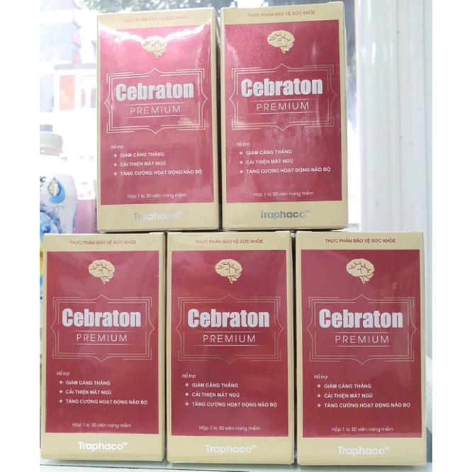 Viên uống tăng cường tuần hoàn não Cebraton Premium - Hộp 30 viên nang mềm