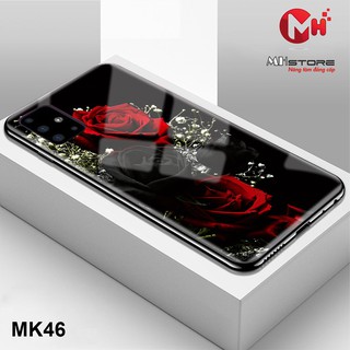 Ốp lưng cường lực hình hoa hồng MK46 cho điện thoại Samsung A51