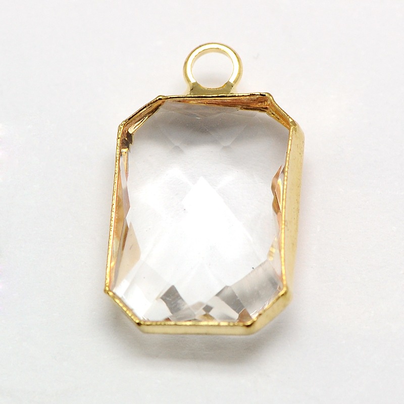 Set 1/5 Mặt Dây Chuyền Đồng Thau Mạ Vàng/Bạc Mặt Tròn Đa Dạng 20x16x5.5mm 1.5mm