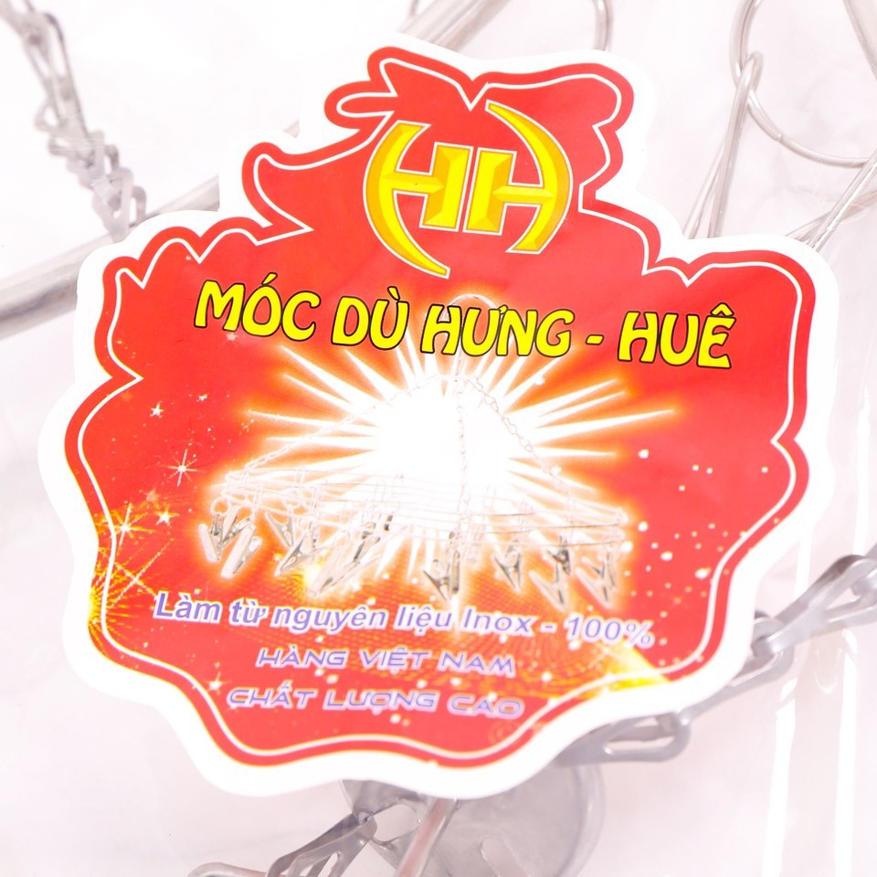 <giao hàng hỏa tốc> MÓC DÙ VUÔNG INOX HƯNG HUÊ LOẠI A1 SIÊU DÀY 100% INOX