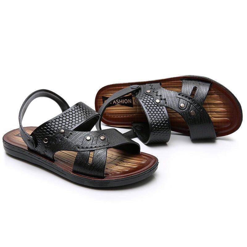 (Form Nhỏ) Sandal nam Đế Sport - Dép quai hậu có 2 màu êm chân