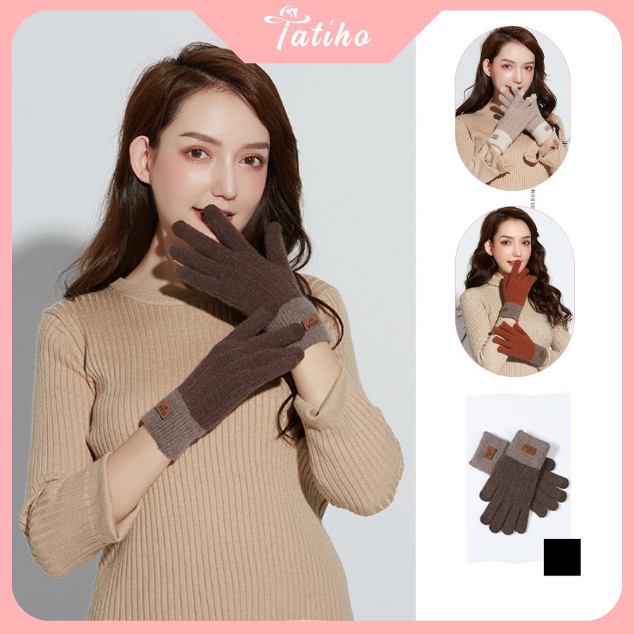 Găng Tay Len, Bao Tay Nữ Giữ Ấm Mùa Đông Golove Joy Cảm Ứng Từ - Mã BT002