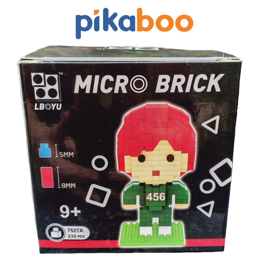 [LIFEMALL9915 - 12% đơn 99K] Đồ chơi lắp ghép xếp hình squid game lego cho bé phát triển trí tuệ cao cấp Pikaboo