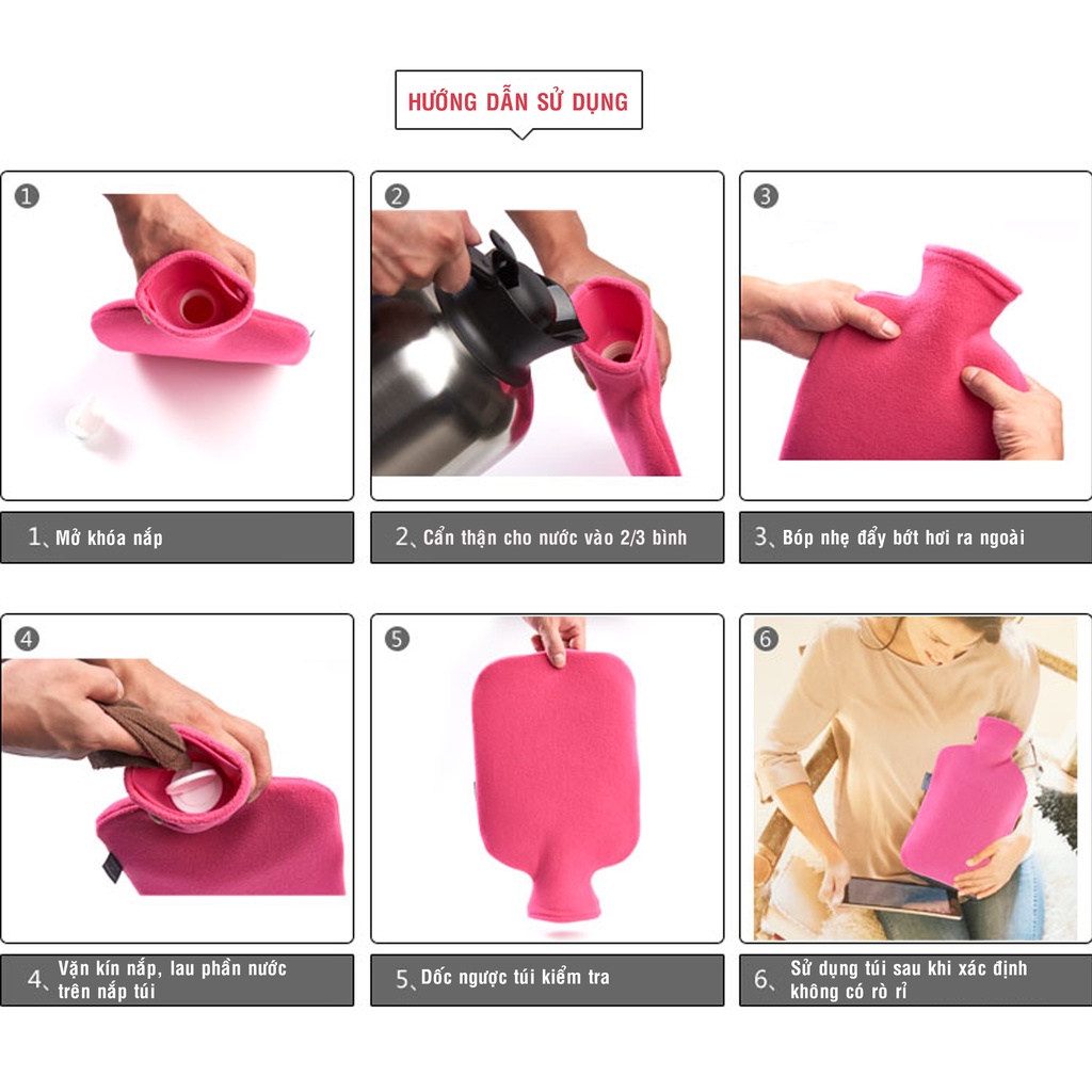 Túi chườm nóng cho người lớn và trẻ em Fashy Germany - Giúp giảm đau và giữ ấm cho cơ thể, túi đúc nguyên khối siêu bền