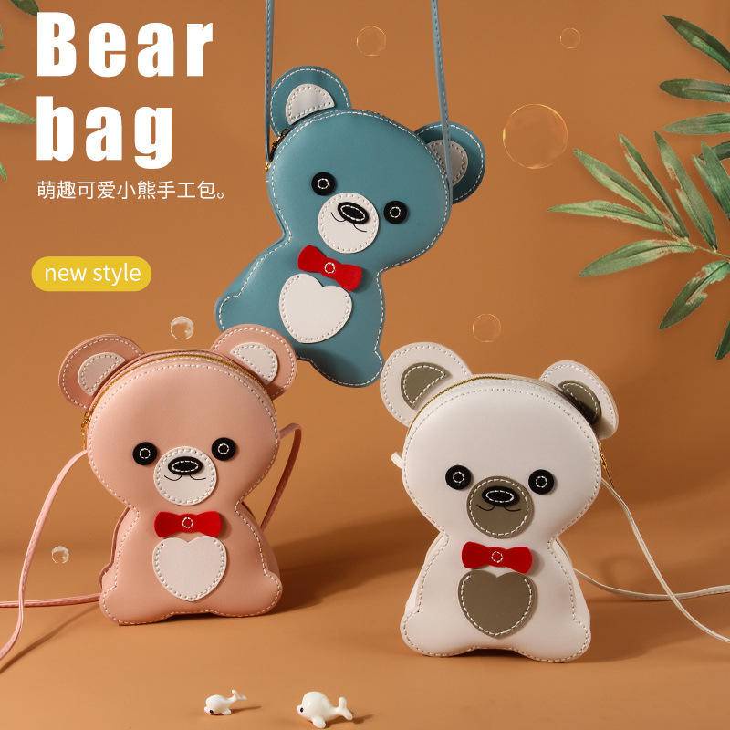DIY Túi Đeo Chéo Mini Hình Gấu Dễ Thương Làm Thủ Công Thời Trang Cho Bạn Gái