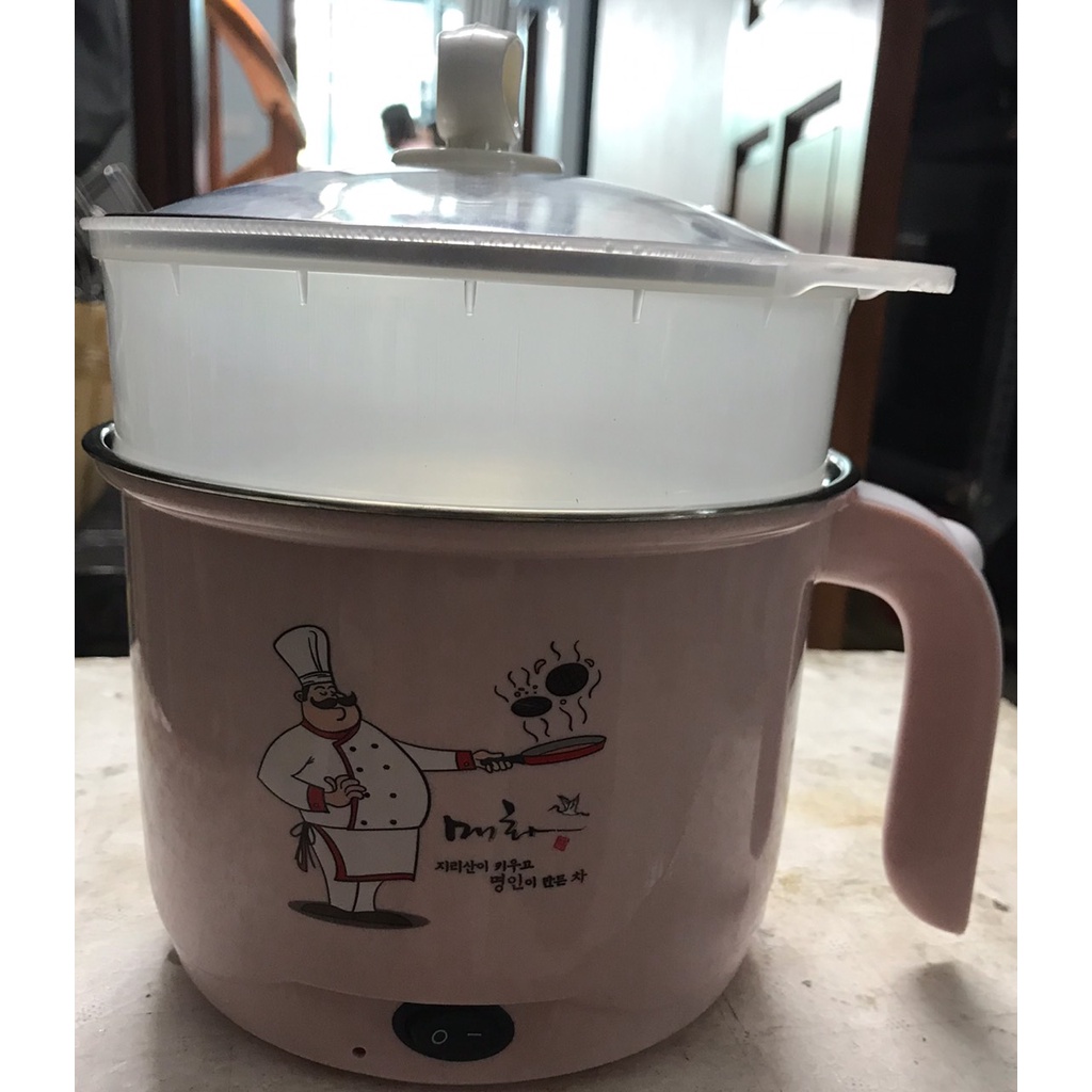 Nồi mì gấu trúc có lồng hấp nhựa