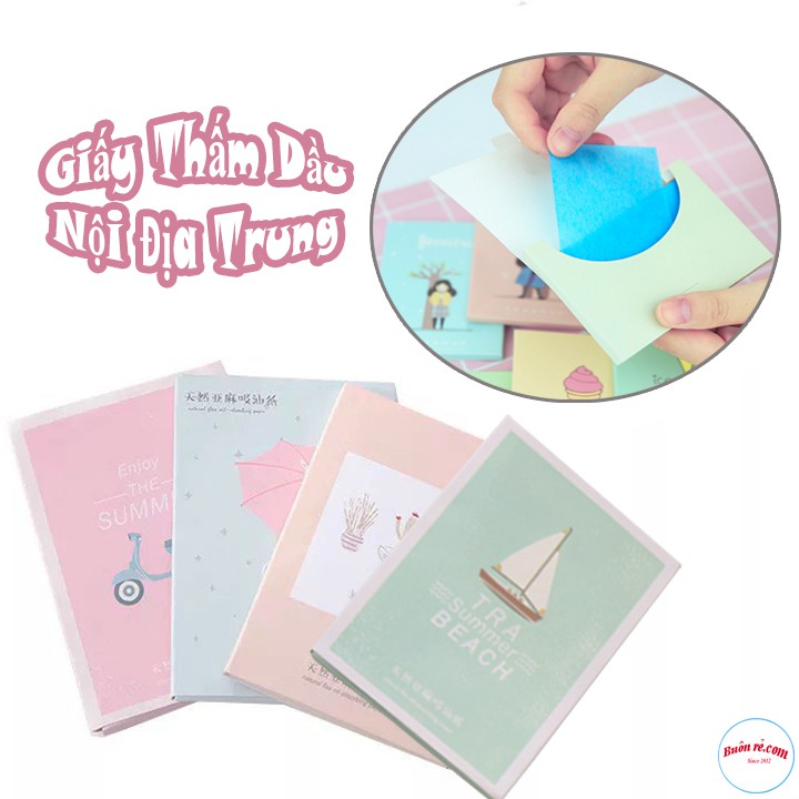Set 2 Tập Giấy Thấm Dầu Hàng Trung Nội Địa Tiện Dụng ( Tập 30 Miếng) -br00725