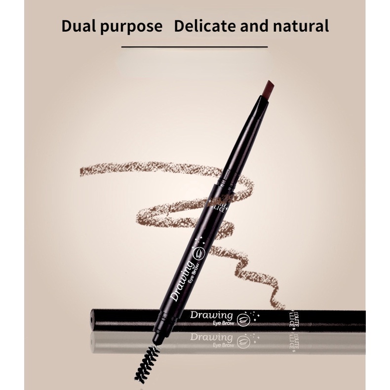 Chì kẻ mày hai đầu tự động xoay kháng nước không dễ phai màu trang điểm thời trang