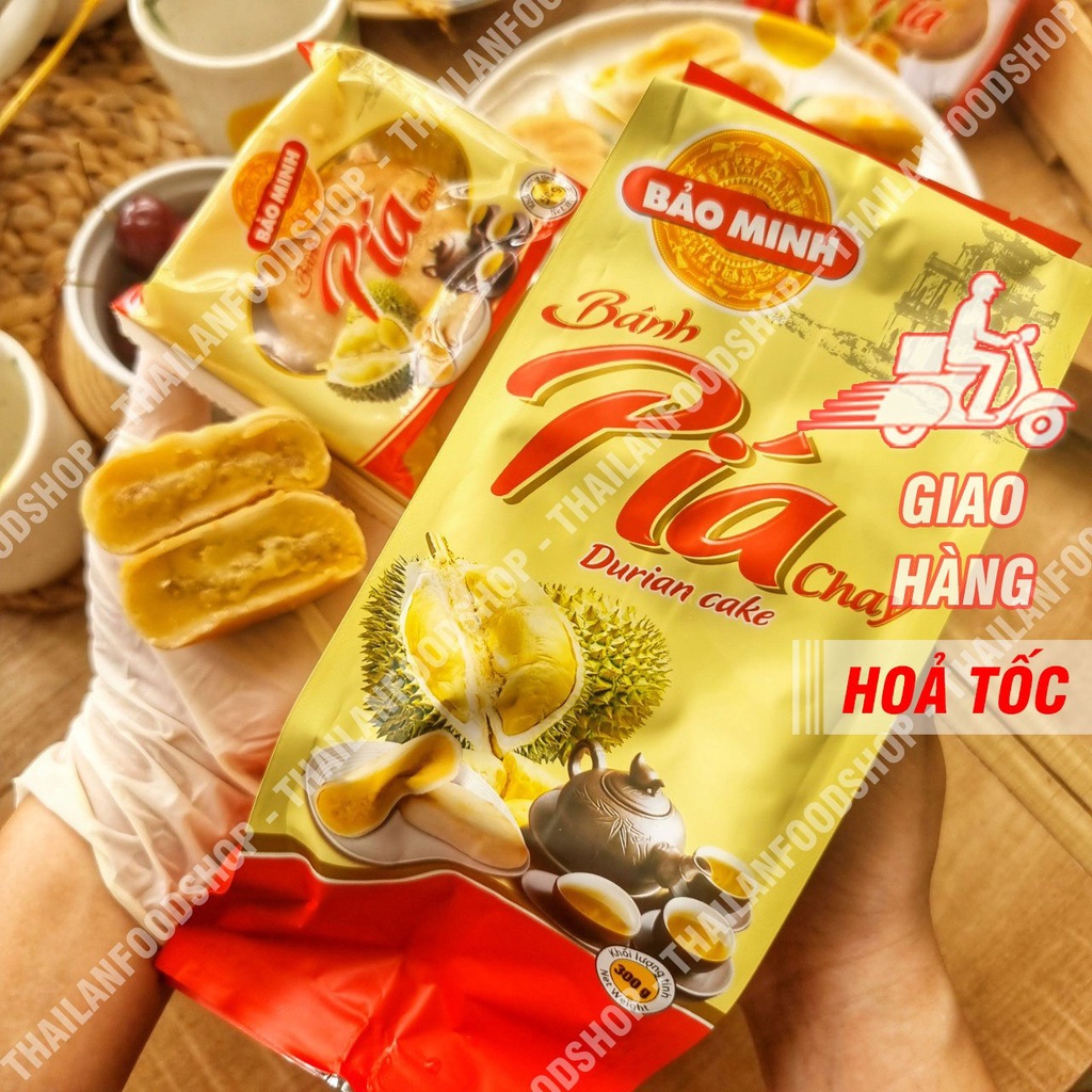 Bánh Pía Bảo Minh Chay - Gói 300gr (6 bánh)