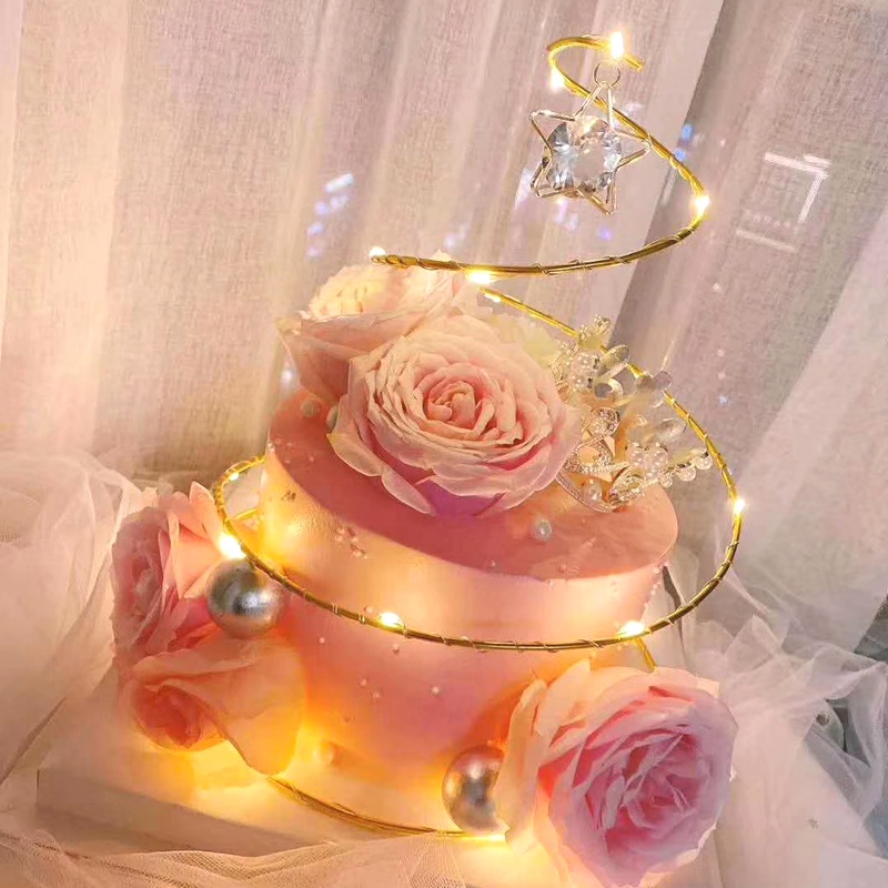 Topper Trang Trí Bánh Kem Hình Ngôi Sao, Tráng Miệng, Được Làm Từ