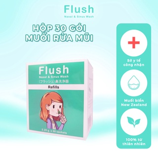 Muối Rửa Mũi FLUSH Tinh Khiết Từ Biển NewZealand An Toàn Cho Trẻ Nhỏ Hộp