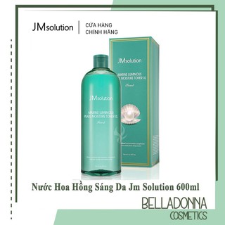 Nước Hoa Hồng Cải Thiện Da Thâm Nám JM Solution Marine Luminous Pearl Moisture Toner 600ml