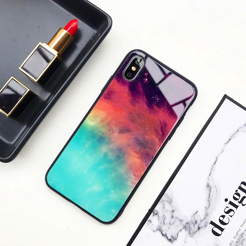 Ốp lưng cứng in bầu trời sao cực đẹp cho điện thoại iPhone 6 6s 7 8 7plus xr xs max