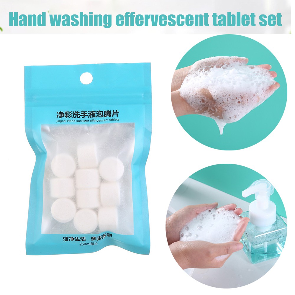 Set 10 Viên Sủi Bọt Kháng Khuẩn Rửa Tay