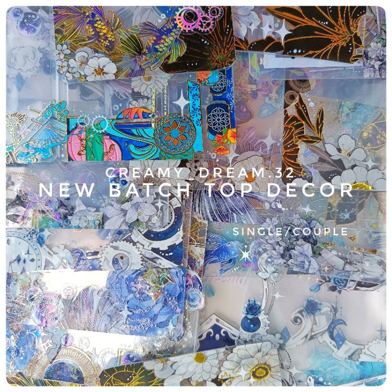 Creamy_dream.32 l Top decor sticker couple khung đựng thẻ trang trí đôi size A7