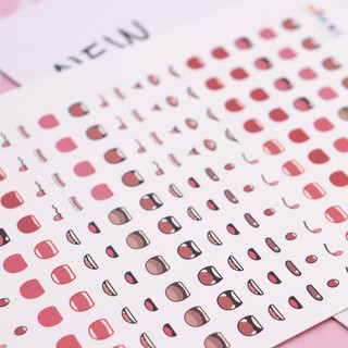 Sticker mắt miệng dán mặt búp bê trang trí dễ thương