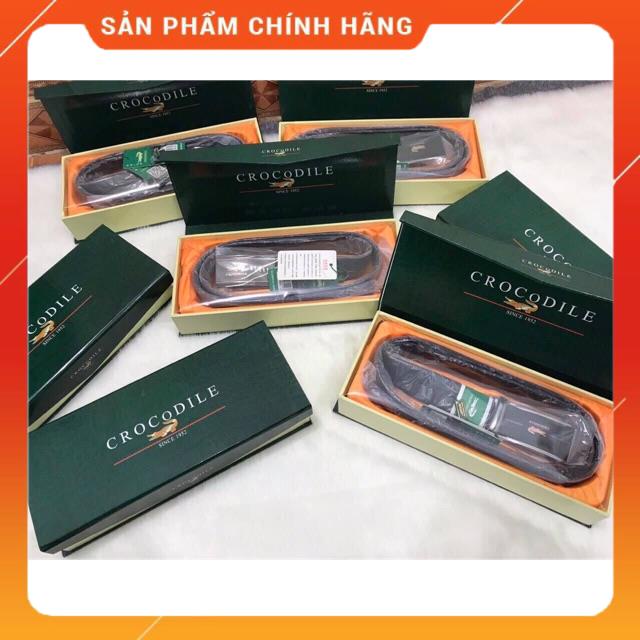 Thắt lưng nam cá sấu Full box