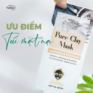 [1 Gói] Mặt Nạ Đất Sét Detox Thải Độc Da RIORI Pure Clay Mask Thải độc cho da, hút dầu thừa, ngăn ngừa mụn.