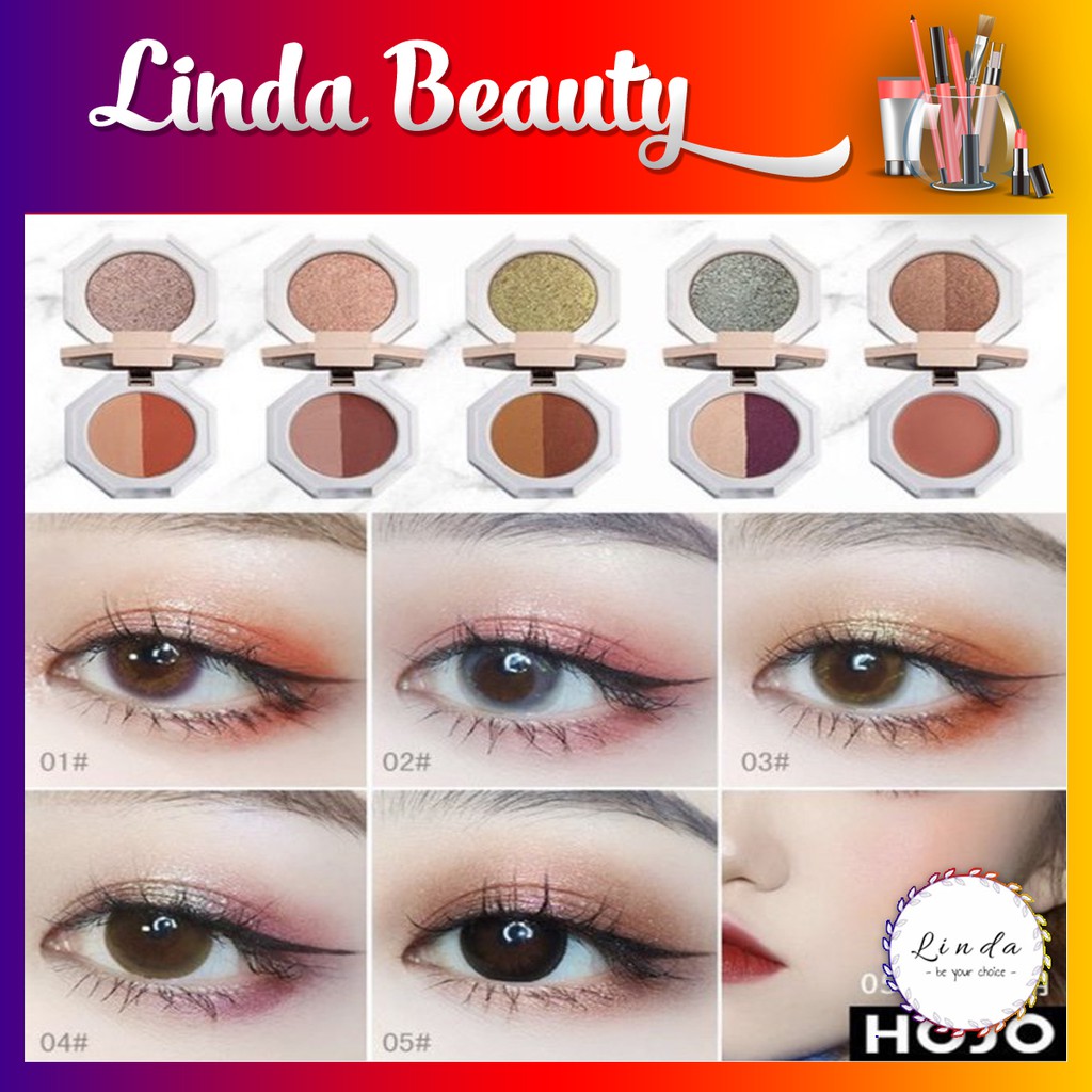 Phấn mắt kiêm má hồng 2 tầng vân đá Hojo Dear Marble hàng nội địa Trung | BigBuy360 - bigbuy360.vn