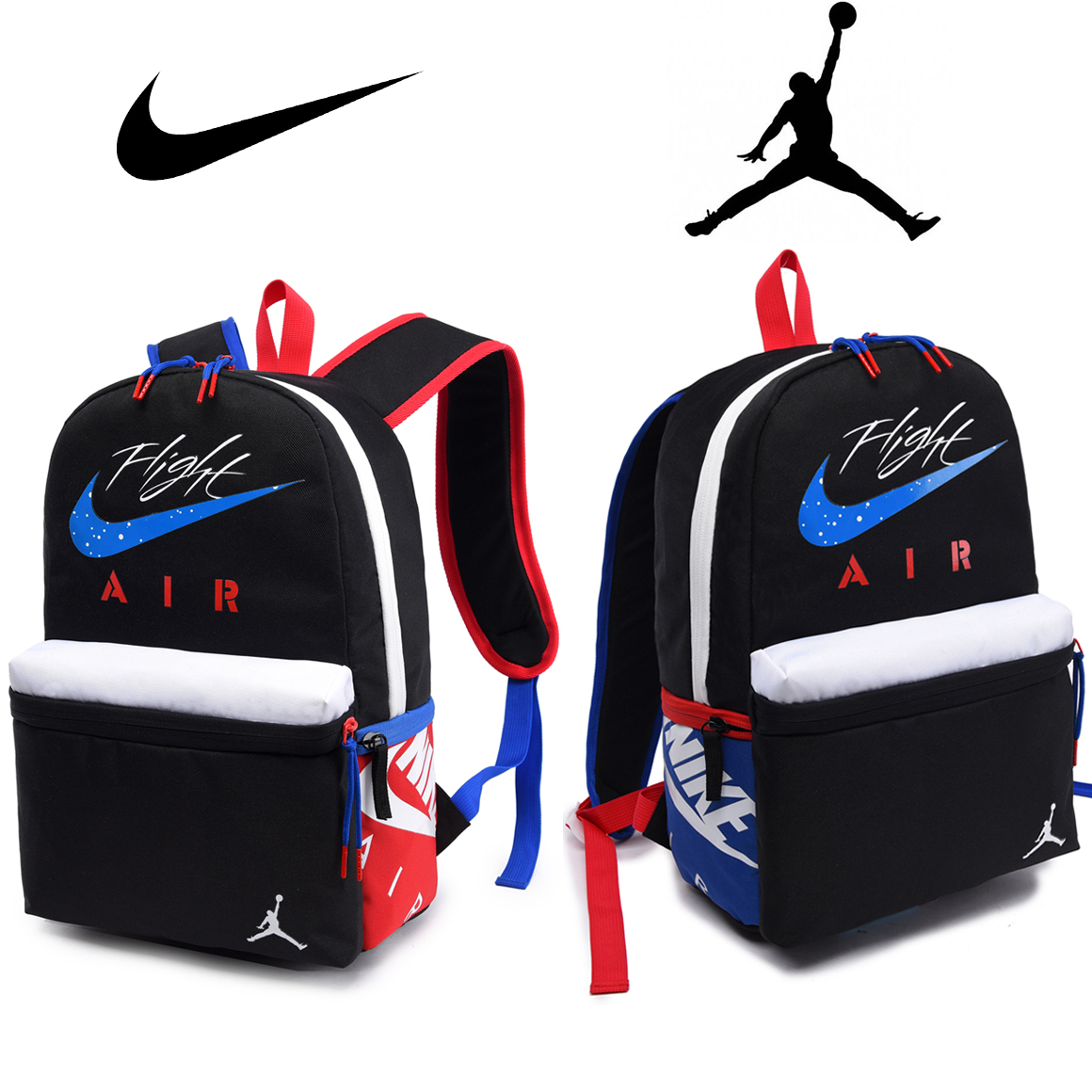 Ba Lô Học Sinh Họa tiết Logo NIKE Thời Trang Hàn Cho Nam Nữ