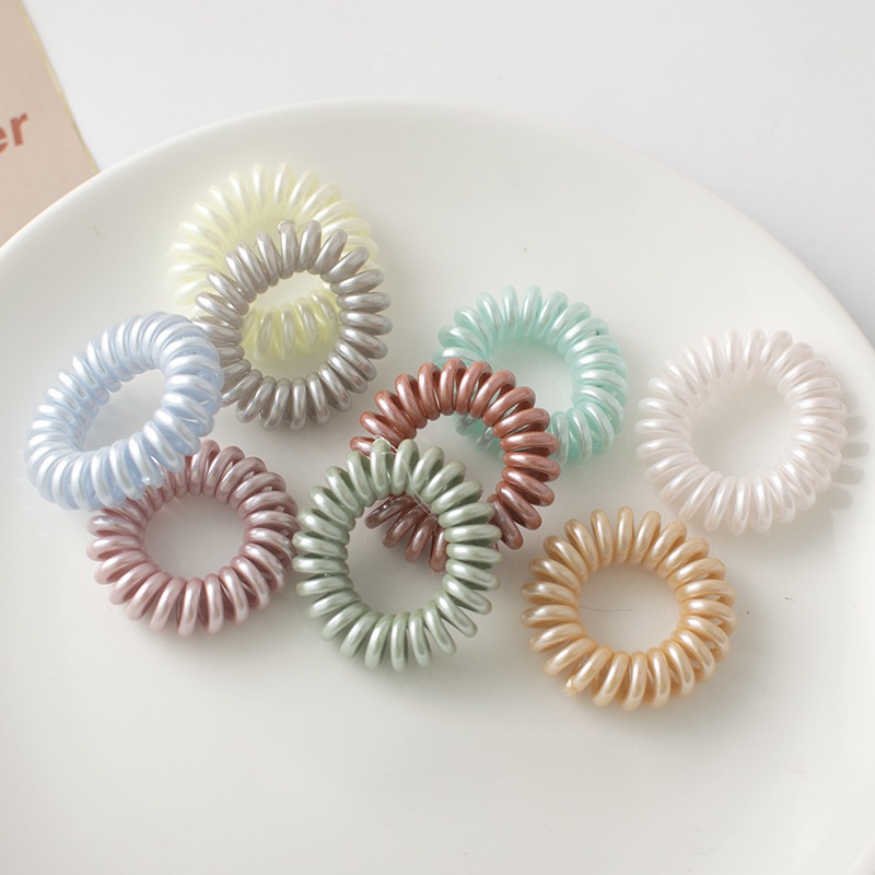 Combo 3 cột tóc lò xo ánh bạc Mua Tất (muatatshop)