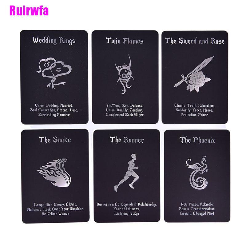 Set 54 Tấm Thẻ Bài tarot In Chữ The Island Time Wellness Love Oracle Độc Đáo